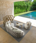 Swipe Modular Chaise DX by Talenti, outdoor setting