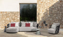 Swipe Modular Sofa Oblique End DX by Talenti, outdoor setting