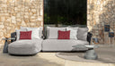 Swipe Modular Sofa Oblique End SX by Talenti, outdoor setting