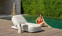 Swipe Sunbed by Talenti, outdoor setting