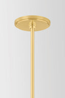 Aged Brass Tenafly Chandelier 56" by Hudson Valley, view 6