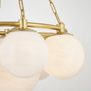 Aged Brass Thornwood Chandelier 29.5" by Hudson Valley, view 3