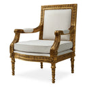 Gold Opulent Fauteuil Chair Louis