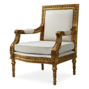 Gold Opulent Fauteuil Chair Louis