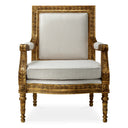 Gold Opulent Fauteuil Chair Louis
