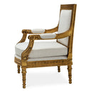 Gold Opulent Fauteuil Chair Louis
