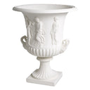 White Classical Relief Vase Calyx-krater