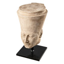 Carved Sandstone Statue Bust of Hatshepsut