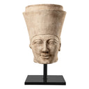 Carved Sandstone Statue Bust of Hatshepsut