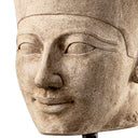 Carved Sandstone Statue Bust of Hatshepsut