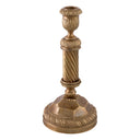 Vintage Brass Candle Holder Carnier