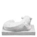 White Marble Sculpture Reclining Lion
