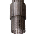 Ridged Glass Chandelier Imperial