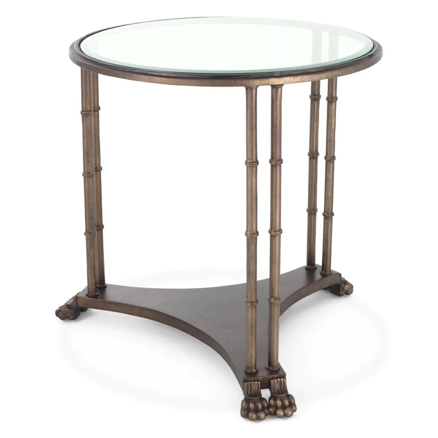 Bronze Side Table Lioness