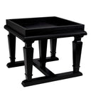 Black Square Side Table Americana