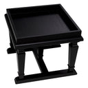 Black Square Side Table Americana