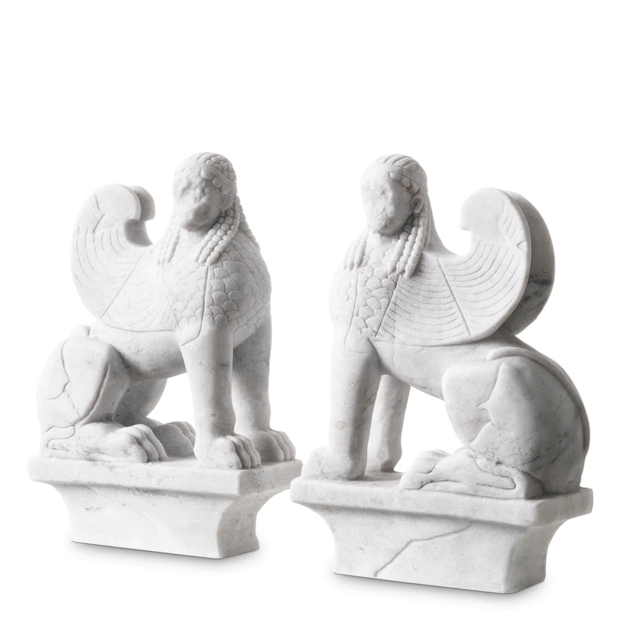 Marble Greek Sculptures (2) Sphinx