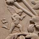 Beige Pilaster Decorative Object Acanthus