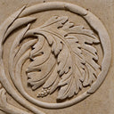 Beige Pilaster Decorative Object Acanthus