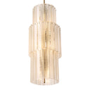 Ridged Glass Chandelier Imperial