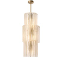 Ridged Glass Chandelier Imperial