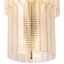 Ridged Glass Chandelier Imperial