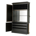 Antiqued Mirror Bar Cabinet Kellam