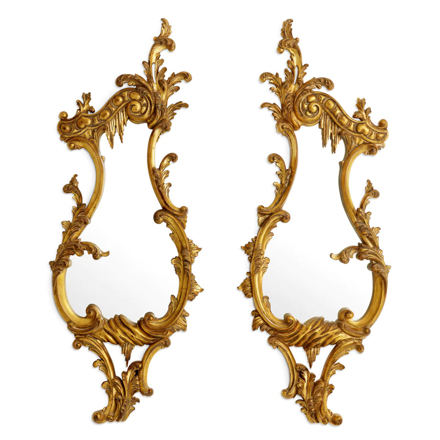 Antique Gold Carved Mirrors (2) Gould