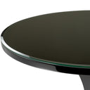 Black Glass Side Table Harlem
