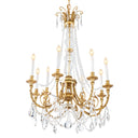 Mid-Century Crystal Chandelier Duvaux