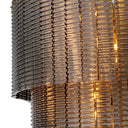 Ridged Glass Chandelier Imperial Double
