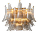 Glass Leaves Chandelier Amun