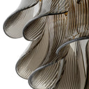 Glass Leaves Chandelier Amun