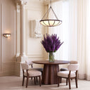 White Glass Chandelier Jenkins