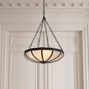 White Glass Chandelier Jenkins