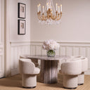 Round Travertine Dining Table Florence
