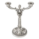 Silver 2-Stem Candle Holder Whitney by Eichholtz, view 3