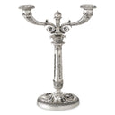 Silver 2-Stem Candle Holder Whitney by Eichholtz, view 4