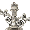 Silver 2-Stem Candle Holder Whitney by Eichholtz, view 6