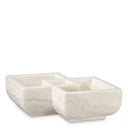 White Marble Sectioned Bowl Heber by Eichholtz