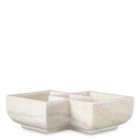 White Marble Sectioned Bowl Heber by Eichholtz, view 4