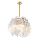 Clear Glass Chandelier Hibis L by Eichholtz, view 3