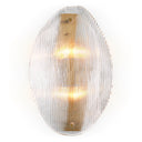 Clear Glass Wall Lamp Hibis by Eichholtz