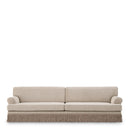 Beige Fringed Sofa Madison
