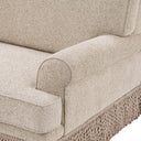 Beige Fringed Sofa Madison