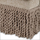Beige Fringed Sofa Madison