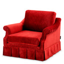 Velvet Frilled Lounge Chair Verplanck