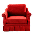 Velvet Frilled Lounge Chair Verplanck