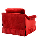 Velvet Frilled Lounge Chair Verplanck
