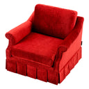 Velvet Frilled Lounge Chair Verplanck